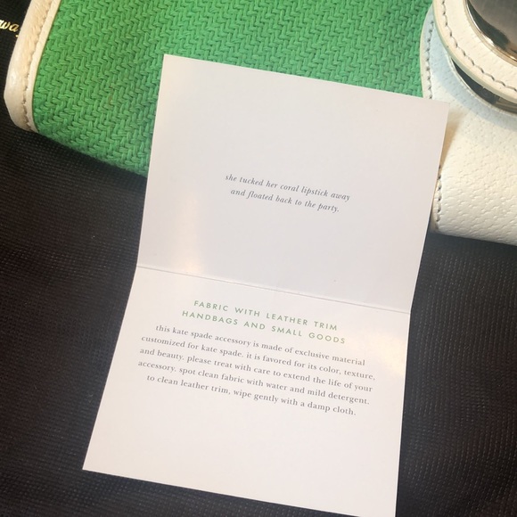 ♠️ Kate Spade Green Clutch ♠️ - Picture 9 of 10